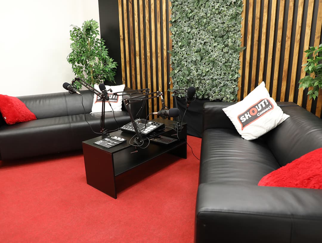 Podcast and Media Suite studio space